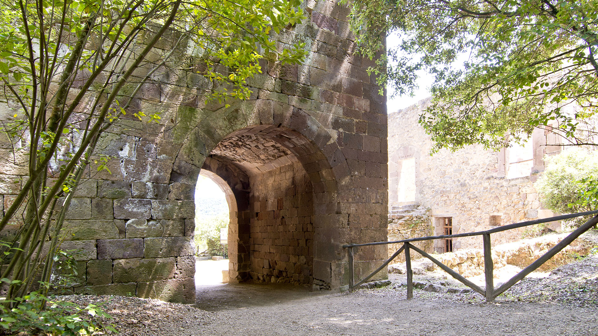 Aymerich Park, Medieval Castle,  Laconi, Oristano, Sardinia, Ita